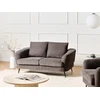 Beliani 2 vietų sofa KJAER, šenilas, smėlio ir pilkos spalvos