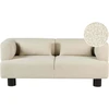Beliani 2 vietų sofa MOVIK Boucle, kreminės spalvos