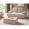 Beliani 2 vietų sofa NACKA Boucle smėlio spalvos