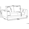 Beliani 2 vietų sofa REINEN balta