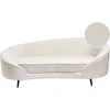 Beliani 2 vietų sofa SAVAR Bouclé balta