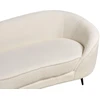 Beliani 2 vietų sofa SAVAR Bouclé balta