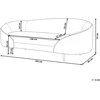 Beliani 2 vietų sofa SAVAR, ruda
