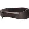 Beliani 2 vietų sofa SAVAR, veliūras, tamsiai ruda