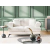 Beliani 2 vietų sofa SKIVE Boucle balta