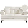 Beliani 2 vietų sofa SKIVE Boucle balta