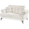 Beliani 2 vietų sofa SKIVE Boucle balta