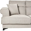Beliani 2 vietų sofa SKIVE smėlio spalvos ir pilkos spalvos