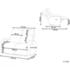 Beliani 2 vietų sofa su elektrine atsipalaidavimo funkcija VERDAL, veliūras, šviesiai ruda