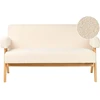 Beliani 2 vietų sofa TAMRE Boucle kreminė / šviesiai ruda