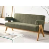 Beliani 2 vietų sofa TAMRE Boucle žalia / šviesiai ruda