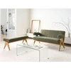 Beliani 2 vietų sofa TAMRE Boucle žalia / šviesiai ruda