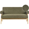 Beliani 2 vietų sofa TAMRE Boucle žalia / šviesiai ruda