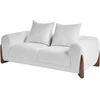 Beliani 2 vietų sofa VINLIDEN iš Boucle audinio, balta