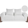 Beliani 2 vietų sofa VINLIDEN iš Boucle audinio, balta