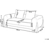 Beliani 2 vietų sofa VINLIDEN iš Boucle audinio, balta