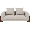 Beliani 2 vietų sofa VINLIDEN, smėlio ir pilkos spalvos
