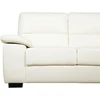 Beliani 2 vietų sofa VOGAR dirbtinė oda, kreminė