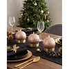 Beliani 3 LED žvakių rinkinys AMBROSIA 11 cm auksinis