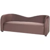 Beliani 3-vietė sofa VELTADA, tamsiai ruda veliūrinė