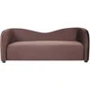 Beliani 3-vietė sofa VELTADA, tamsiai ruda veliūrinė