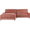 Beliani 3 vietų kampinė sofa MALOY, raudona, dešininė
