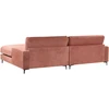 Beliani 3 vietų kampinė sofa MALOY raudona, kairinė