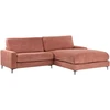 Beliani 3 vietų kampinė sofa MALOY raudona, kairinė