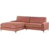 Beliani 3 vietų kampinė sofa MALOY, raudona, dešininė