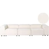 Beliani 3 vietų modulinė sofa ARDAL Boucle, balkšva