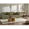 Beliani 3 vietų modulinė sofa LEMVIG, žalias velvetas