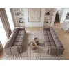 Beliani 3 vietų modulinė sofa MAKSABERG, smėlio pilkos spalvos