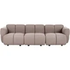 Beliani 3 vietų modulinė sofa MAKSABERG, smėlio pilkos spalvos