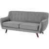 Beliani 3 vietų sofa BODO, aksominė, pilka