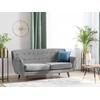 Beliani 3 vietų sofa BODO, aksominė, pilka