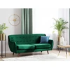 Beliani 3 vietų sofa BODO veliūrinė smaragdinė