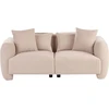 Beliani 3 vietų sofa EKENES Boucle smėlio spalvos