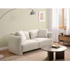 Beliani 3 vietų sofa EKENES, kreminė balta