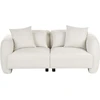 Beliani 3 vietų sofa EKENES, kreminė balta
