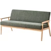 Beliani 3 vietų sofa ESRUM šviesiai ruda/žalia