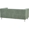 Beliani 3 vietų sofa FLORO, šenilinė, šviesiai žalia