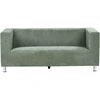 Beliani 3 vietų sofa FLORO, šenilinė, šviesiai žalia