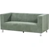 Beliani 3 vietų sofa FLORO, šenilinė, šviesiai žalia