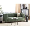 Beliani 3 vietų sofa FLORO, šenilinė, šviesiai žalia