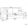 Beliani 3 vietų sofa „GINNERUP“, smėlio ir pilkšvai rudos spalvos