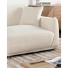 Beliani 3 vietų sofa JUBEK Boucle kreminės baltos spalvos