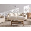 Beliani 3 vietų sofa JUBEK Boucle kreminės baltos spalvos