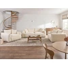 Beliani 3 vietų sofa JUBEK Boucle kreminės baltos spalvos