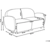 Beliani 3 vietų sofa JULE Boucle, smėlio spalvos