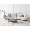 Beliani 3 vietų sofa KANSSELI šviesiai pilka